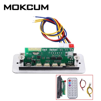 

3W MP3 WAV Decoder Bluetooth Amplifier Module 12V Remote Control FM Receiver Support Charging SD Card U-Disk