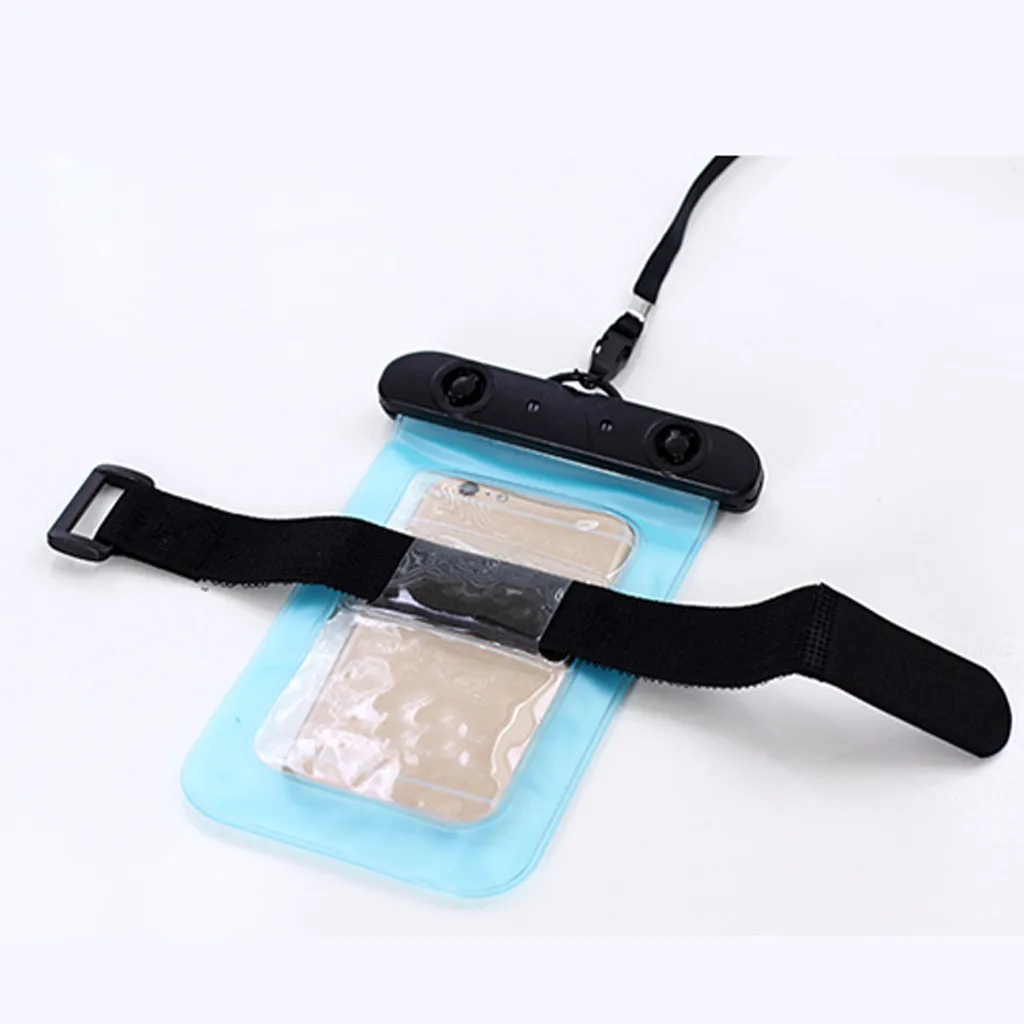 Float Airbag Waterproof Swimming Bag Mobile Phone Case Cover Dry Pouch Universal Diving Drifting Riving Trekking Bags JU22