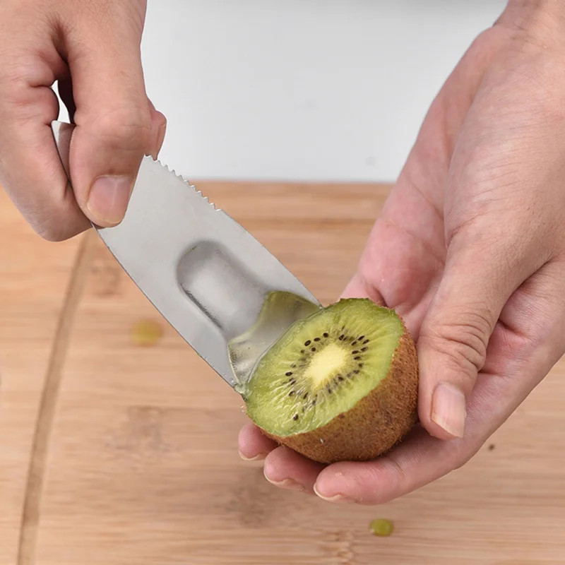 2 в 1 киви копать ложка нож-Лопатка для фруктов Овощечистка резак киви Кухонные гаджеты