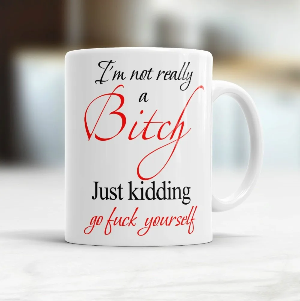 

Just Kidding Tea Beer Mugs Friend Gifts Coffee Ceramic Cup