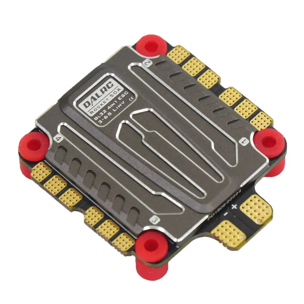 DALRC Rocket 45A 4 в 1 ESC Бесщеточный 3-6S Blheli_32 LIHV DSHOT1200 для DIY FPV гоночный Дрон совместим с F405 F722 FC