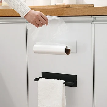 

Self-adhesive Accessories Under Cabinet Paper Roll Rack Towel Bars Holder Tissue Hanger Storage Rack For Kitchen Bathroom Toilet