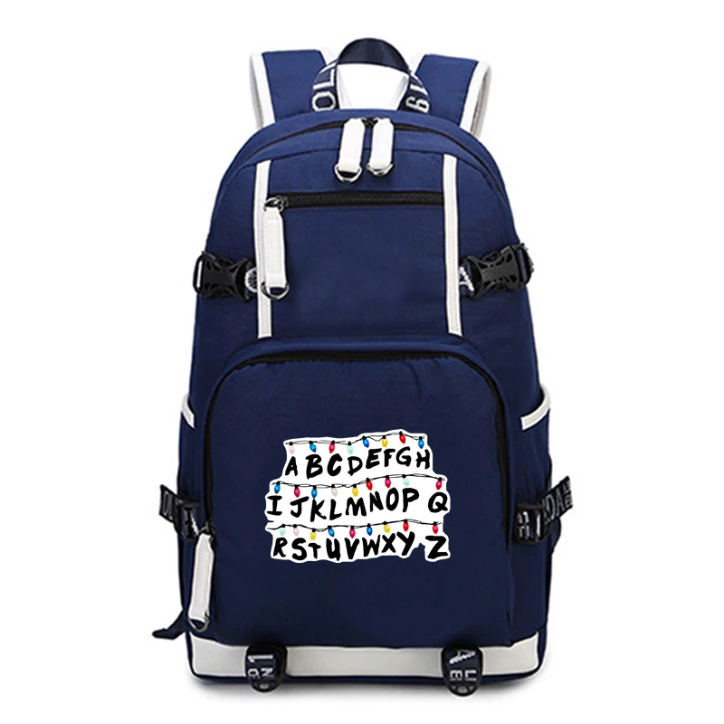Casual Stranger Things Bags Mens Women Backpack Large Capacity Rucksack Daily Knapsack For Teens Boys Girls mochila new satchel - Цвет: Ярко-розовый