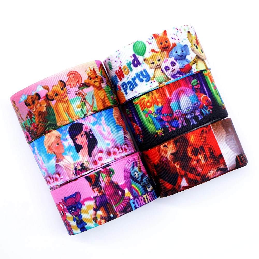50 ярдов мультфильм напечатанный grosgrain ленты 31498