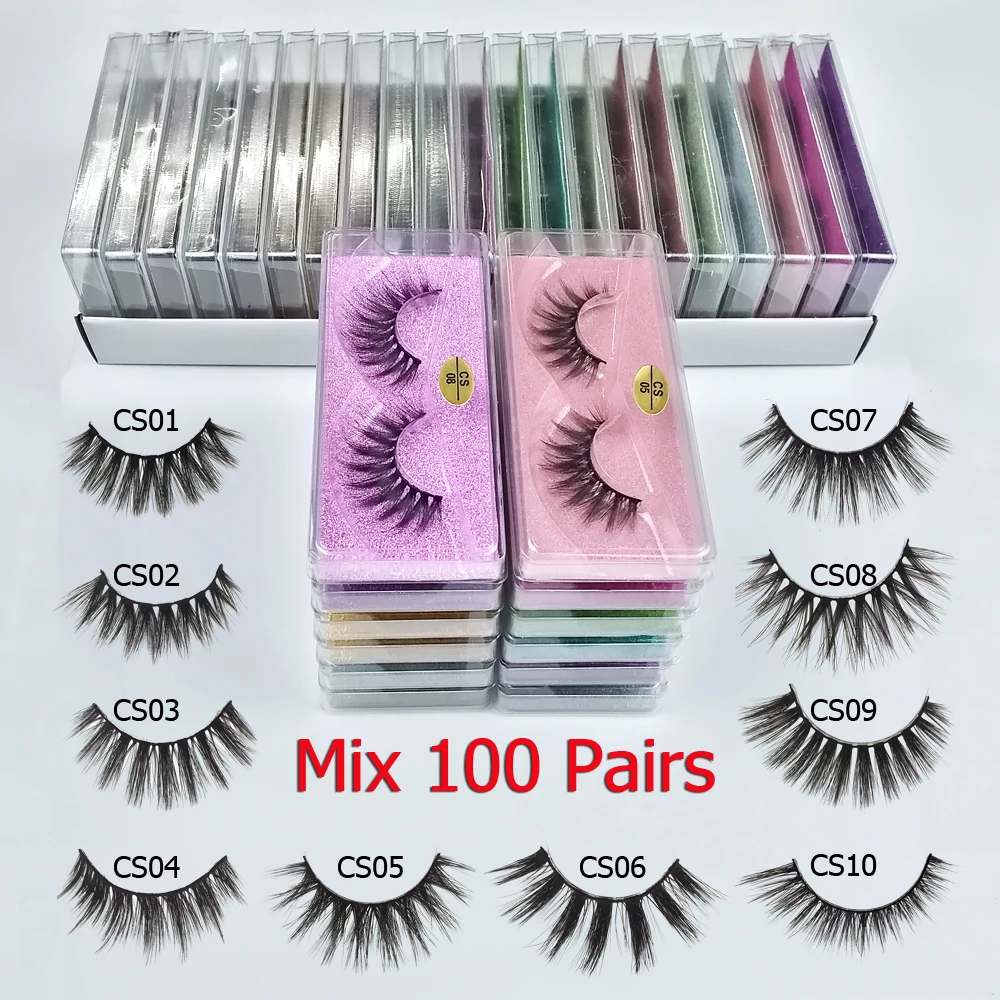 Eyelashes Wholesale 20/30/50/100 pcs Mink Eyelashes Wholesale Lashes In