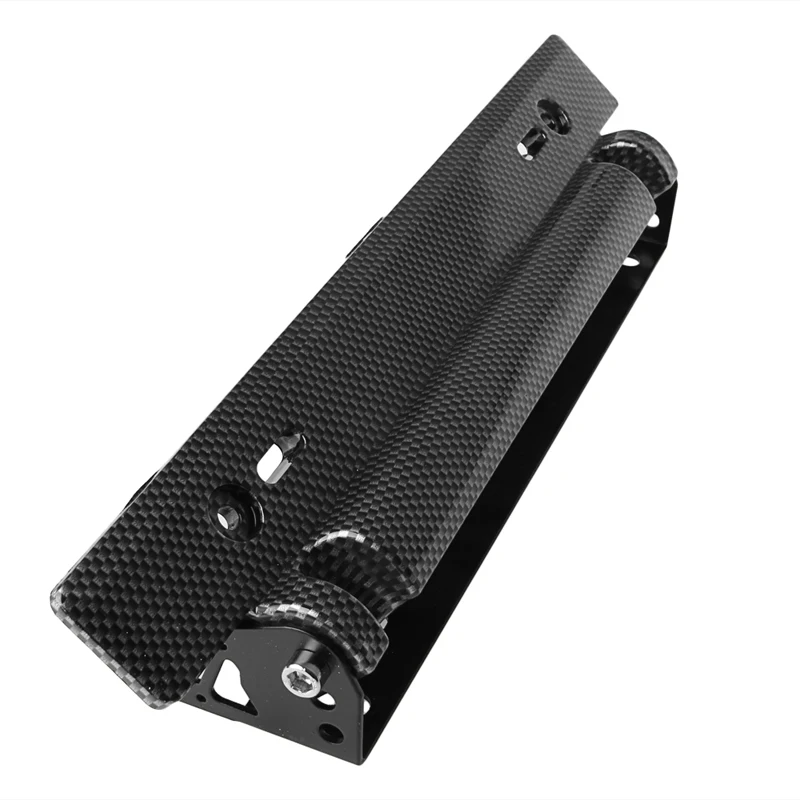 

New Universal Racing Carbon Fiber Adjustable Number Car License Plate Frame Holder