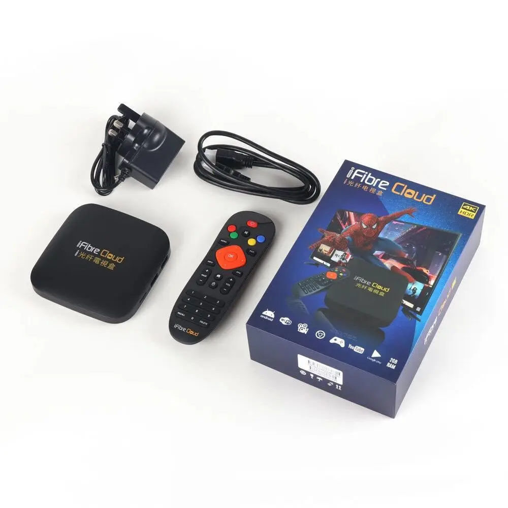 [Подлинная] iptv новейшая телеприставка из волокна ifiber tv box с бесплатным Iptv для TW
