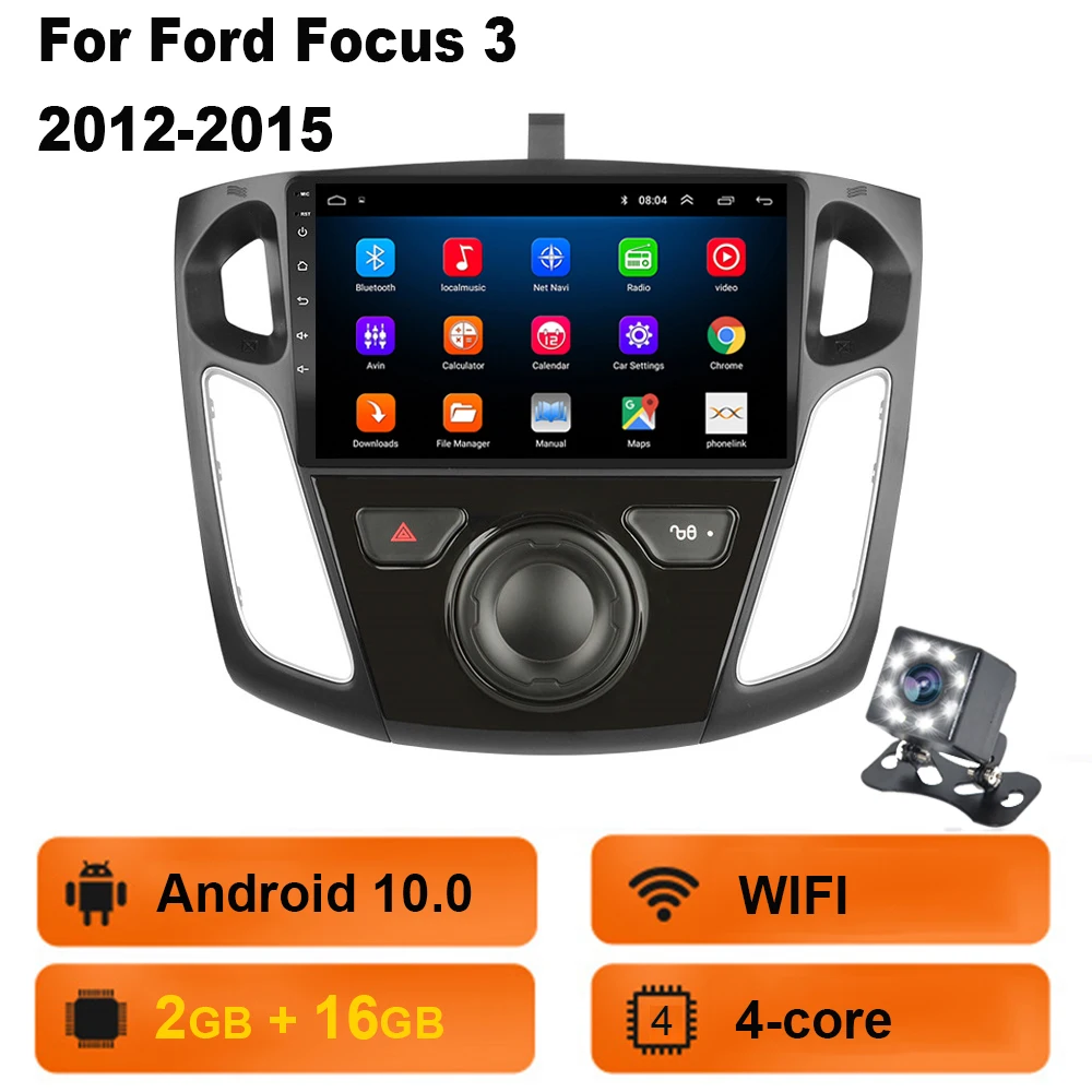 car stereo cd player bluetooth Android 10.1 Car radio 2 din Auto Radio For Ford Focus 3 2011 2012 2013-2019 Carplay Car Multimedia Player GPS 2din autoradio android car stereo Car Multimedia Players