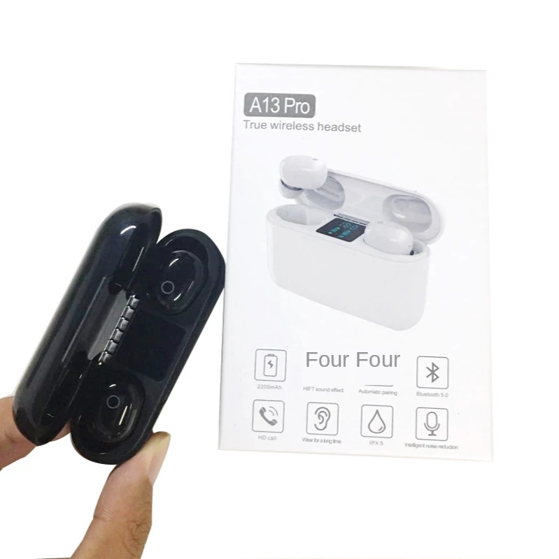New private model TWS Bluetooth headset large capacity power display LED digital display 5 0 wireless sports Bluetooth headset