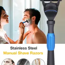 Бритвенные Лезвия для мужчин набор 1 держатель и 5 лезвий 5 слоев из нержавеющей стали ручные лезвия для бритья