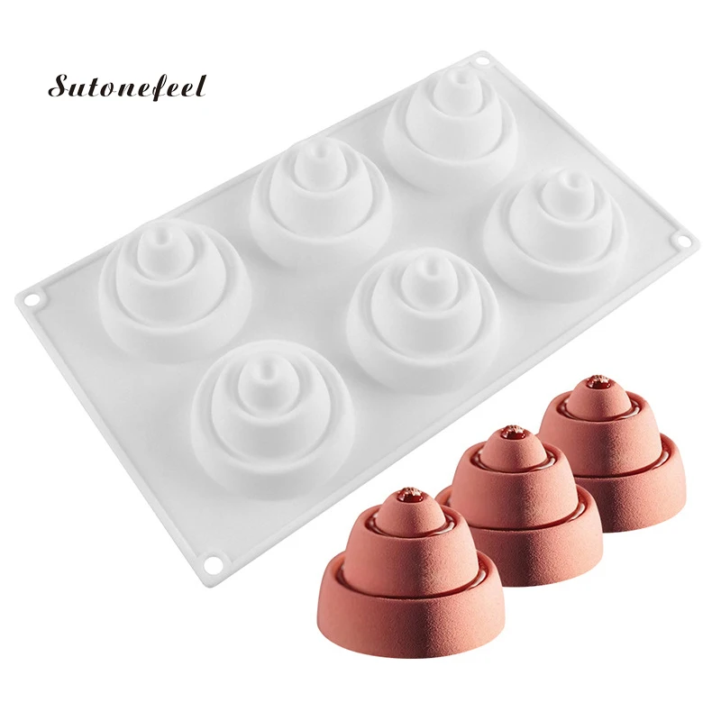 3 яруса силиконовая форма для торта мусс пустыни выпечки башни пудинг шоколадные