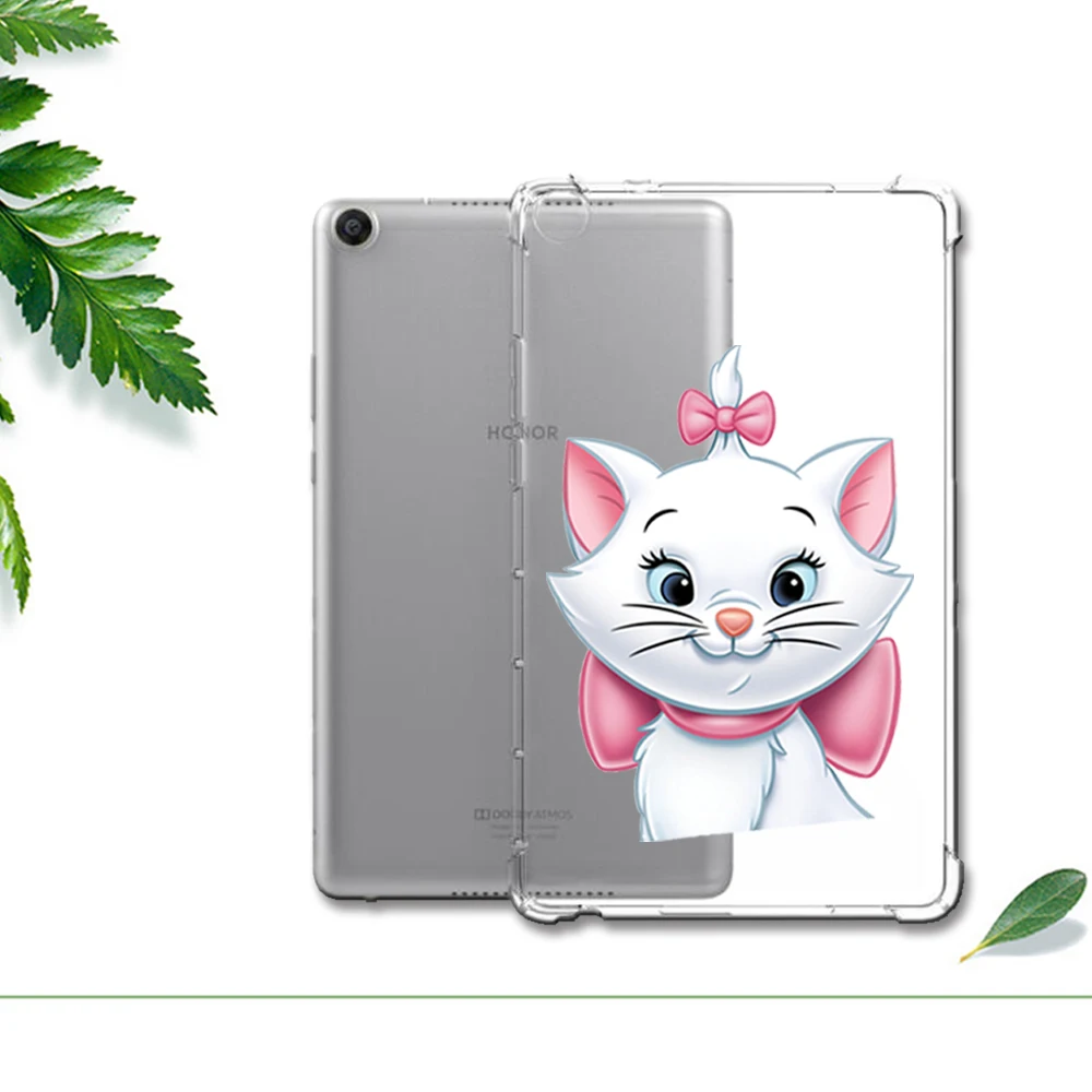H2 bai mao Силиконовый противоударный чехол для планшета huawei Mediapad Media Pad M3 M5 Lite 10 10,1 M5 Pro 10,8 окрашенный ударопрочный чехол - Цвет: H2 bai mao