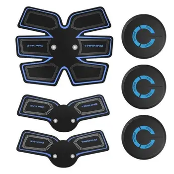 

USB Electric Abs Muscle Stimulator 6-modes Fitness Gym Workout Arm Abdominal Trainer 9-intensities Body Slimming Building Belt