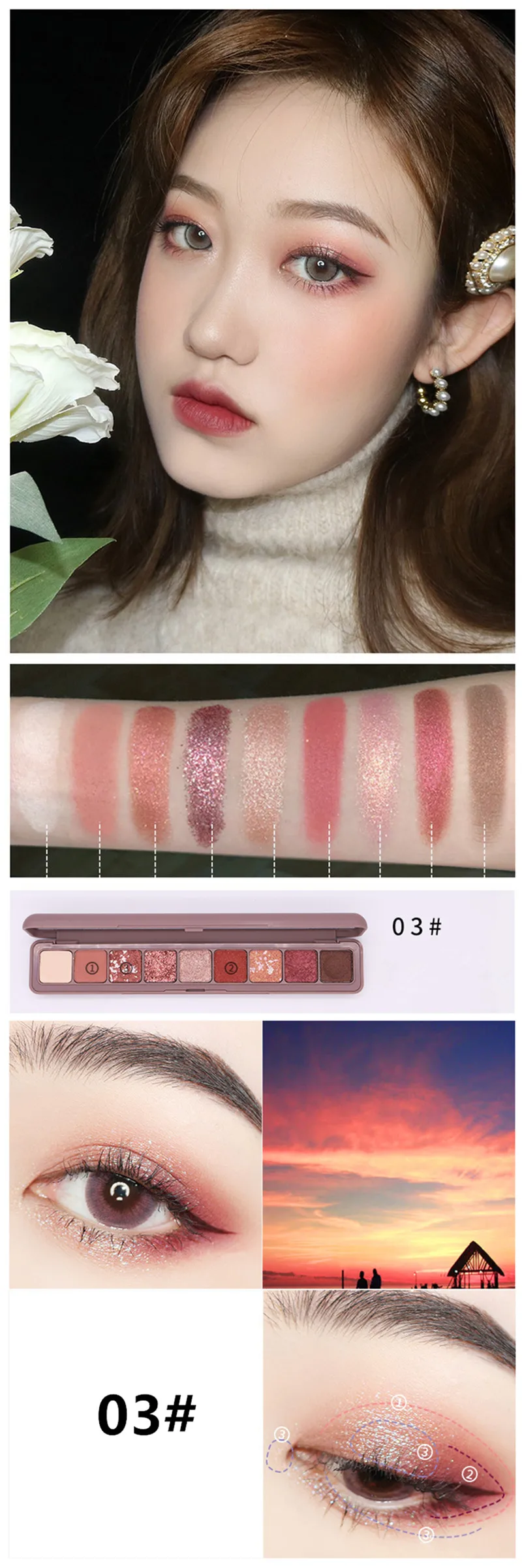 9 цветов блеск Galaxy тени для век пюре картофельные матовые Smoky Eyes палитра для макияжа мерцающий Пигмент Тени для век Блеск алмазные Тени Набор