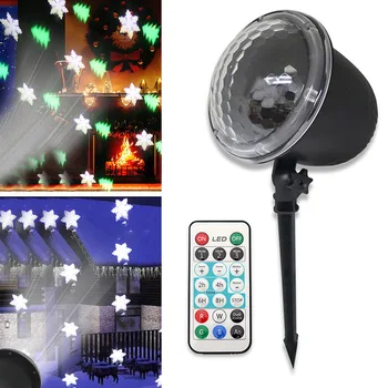 

Snowfall LED Lights Rotating Christmas Projector Light Snowflake Projectors with Remote Control QJS Shop