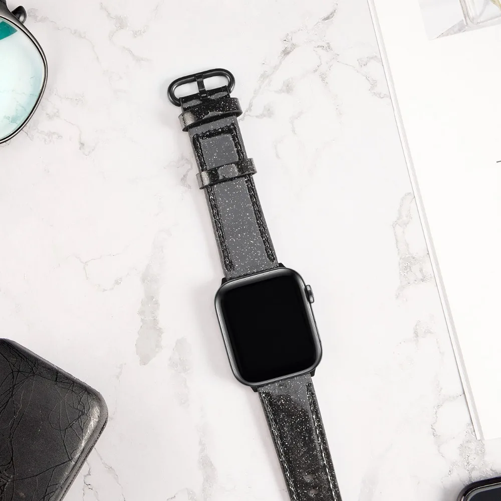 Кожаный ремешок для iWatch 4 44 мм Браслет для Apple Watch кожаный ремешок 38 мм 40 мм полосы 42 мм ремешок для iWatch 5 4 3 2 1