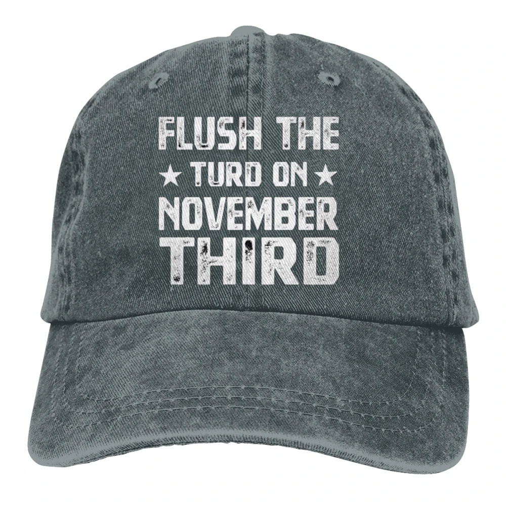 Third The Turd, третий ноября, черный унисекс Мужские Женские джинсовые бейсболка с ремешком, Регулируемая шляпа для гольфа, папы