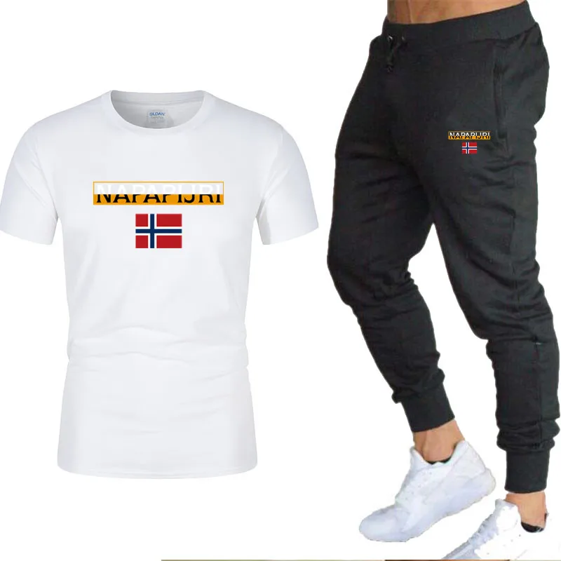 

Summer 100% cotton fashion men's T-shirt short-sleeved T-shirt fashion brand NAPAPIJRI graphics high-quality T-shirt men's suit