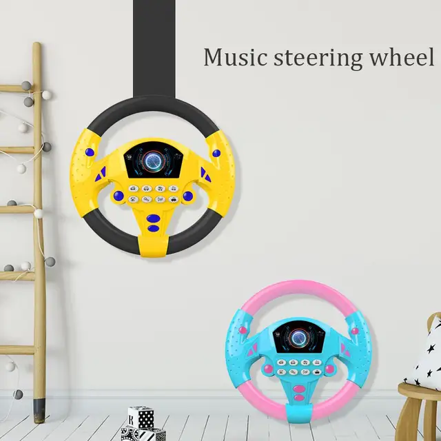 Baby Kids Electric Simulation Steering Wheel Musical Instrument Child Puzzle Toy Hand-eye Coordination Hand Flexibility 4