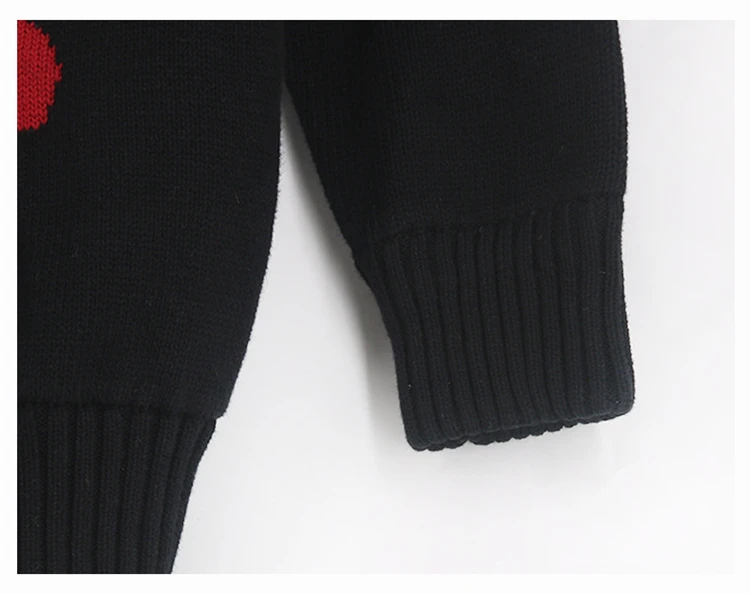 MERRY PRETTY, женские вязаные свитера с мультяшной вышивкой,, зимние толстые теплые винтажные жаккардовые свитера, вязаные пуловеры