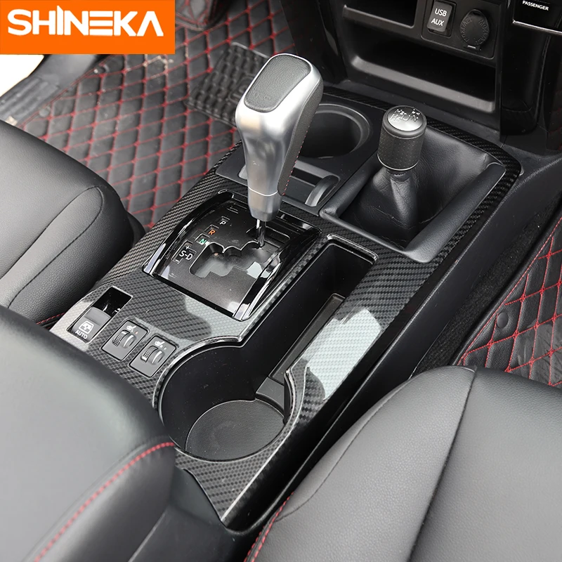 SHINEKA Автомобильный интерьер наклейки для Toyota 4runner 2010+ Шестерни переключения Панель украшения рамки отделкой наклейки для Toyota 4runner