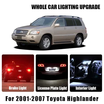 

Turn Signal Lamp White Red Car LED Bulbs Brake Parking Reverse Light For 2001-2007 Toyota Highlander Exterior Interior LED Light