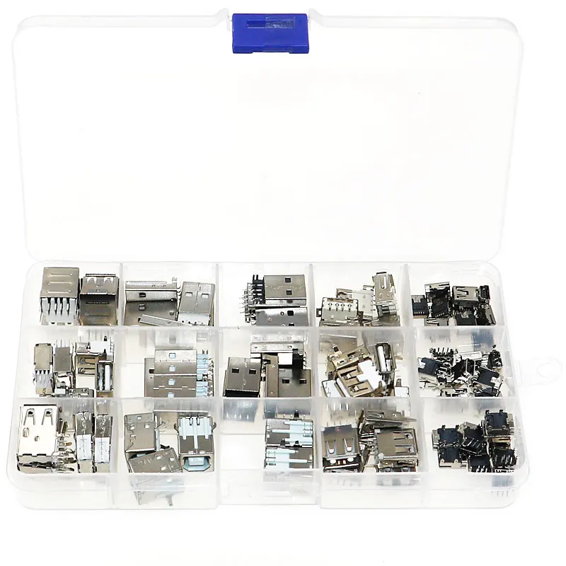 82Pcs USB Connectors Kit for DIY