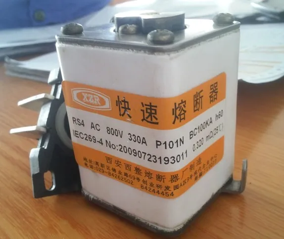 Предохранители: RS4 AC800V 330A P101N BC100KA h60/RS4 AC500V 230A P101N aR