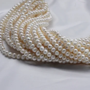 

Genuine 9mm AA potato round pearl strands loose beads women lady jewelry DIY
