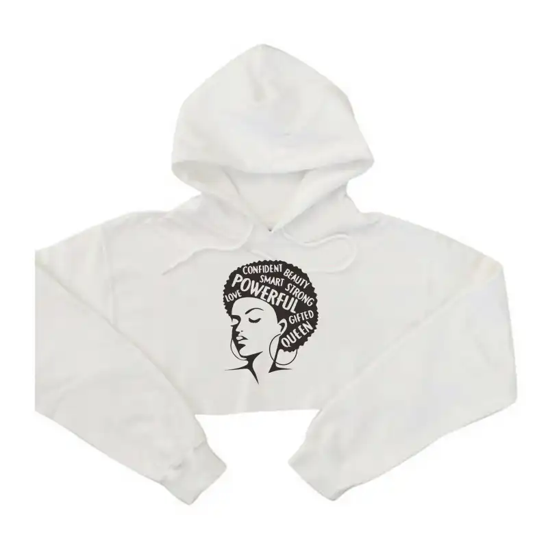 melanin crop hoodie