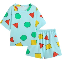Women's Pajamas for Woman Summer Sleepwear Suits with Shorts Pajama Set Home Woman Clothes Pyjamas Sinchan 2021