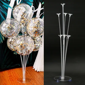 

5 Pcs/set Tubes Balloon Stand Balloon Holder Happy Birthday Balloon Air Balls Stick Stand Party Wedding Xmas Decoration Supplies