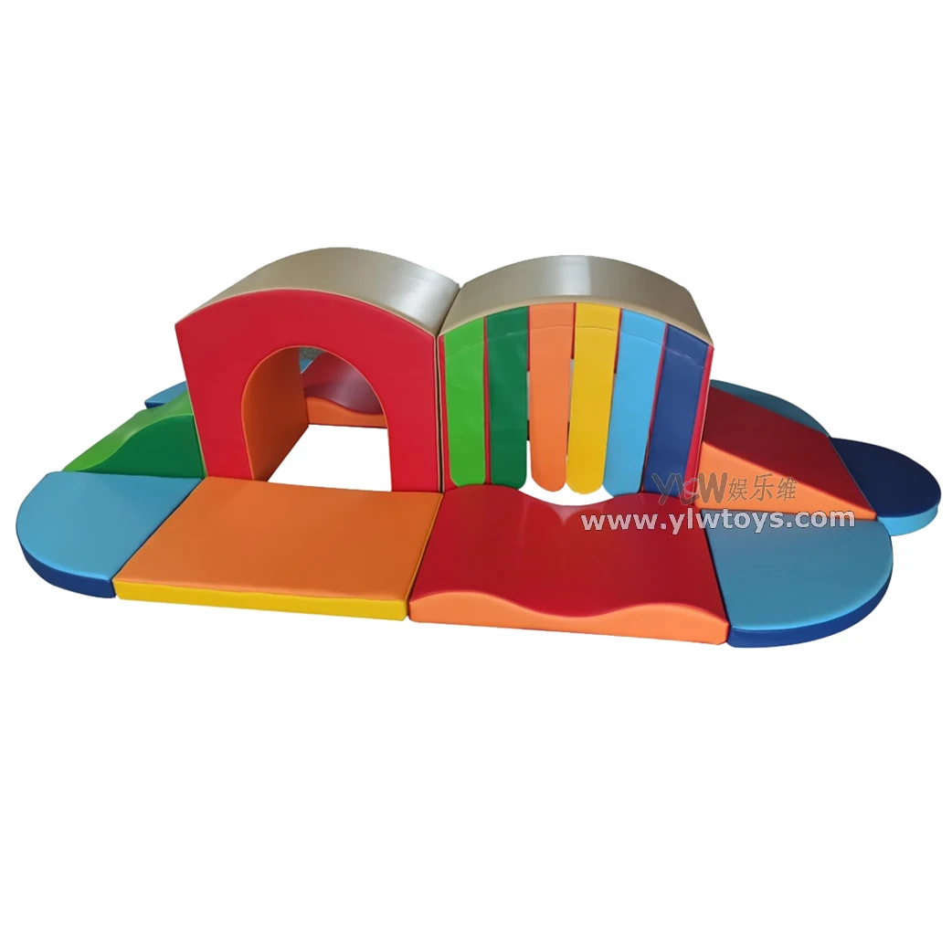 

Customized Baby Indoor Soft Play Amusement Playground Equipment Toys PU Foam Slide Kids Play Park YLWS69