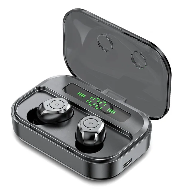 M7S-Black Bluetooth наушники стерео спортивные настоящие беспроводные наушники гарнитура Мини наушники водонепроницаемые наушники для iPhone xiaomi huawei - Цвет: M7S-Black