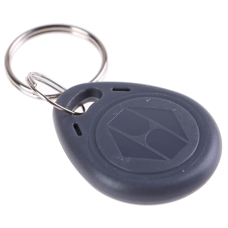 10Pcs EM4305 T5577 Duplicator Badge Copy 125khz Rfid Tag Card Key Ring Keychain