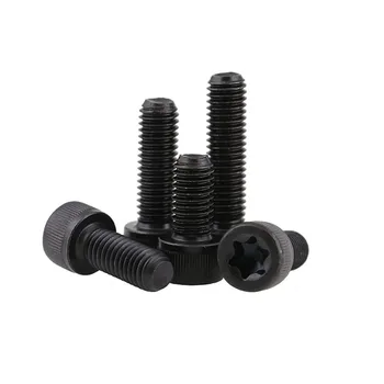 

5pcs Torx Bolt Black M5 M6 M8 M10 Machine Screw Cap Carbon Steel Button Head profile