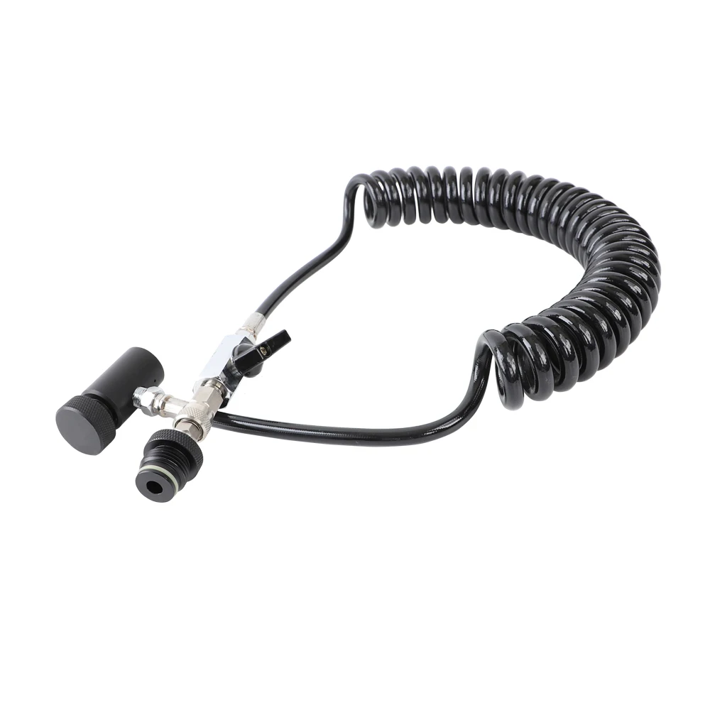 

Paintball Accessories Coil Remote Hose Thick Line Paintball Remote Spiral Hose with Switch