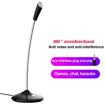 

For Computer Business Conference Speech Video Live Streaming Noise Reduction Plug And Play Omnidirectional Pickup USB Microphone
