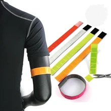 5 шт./пакет 37cmNight спортивный светоотражающий ремень для брюк восхождение можно резать Non-сшита гибкий отражающий ремешок на запястье с ремешком на руку