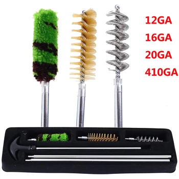 

6PCS Gun Cleaning Kit Clean Brush Tool Universal Hunting Set Professional For 12GA 16GA 20GA 410GA Gauge Gun Hunting Rifle