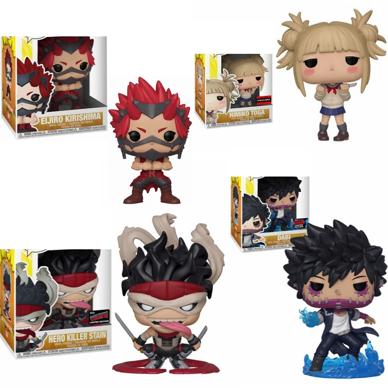Экшн-фигурки FUNKO POP персонаж My Hero Academia эйджиро Кирисима #606 Тога #610 пятно #636 DABI #637