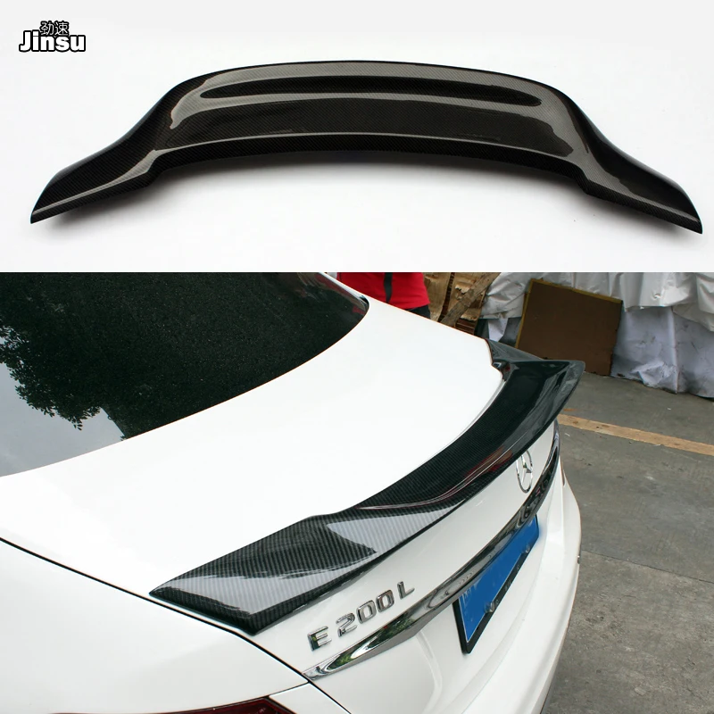 Стильный спойлер для заднего багажника из углеродного волокна Renntech губа Benz E class