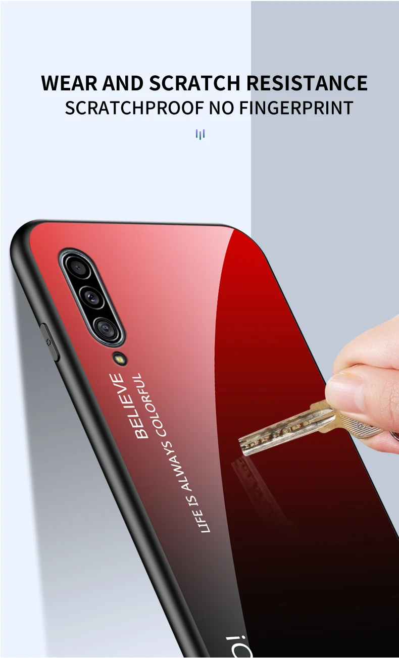 Для Xiaomi Mi 9T 9 8 Pro Lite Se Explorer 6X 5X модный градиентный цвет корпус из закаленного стекла противоударный чехол для телефона задняя крышка