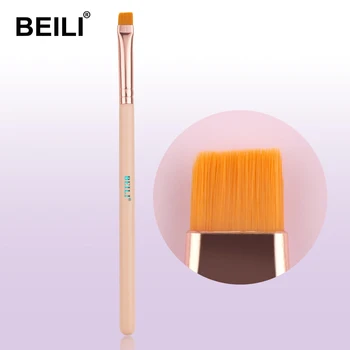 

BEILI Pink Precise Small concealer Eye shade Eye contour Crease Makeup Brush Goat Pony hair Rose Golden Ferrule Black foundation