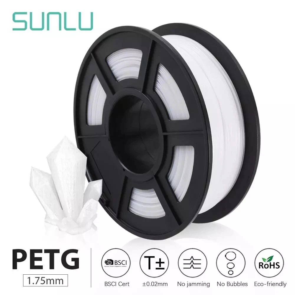 SUNLU PETG 3D нити 1 75 мм кг 2.2lb полного цвета ПЭТГ принтеры возможна погрешность +/ 0 02