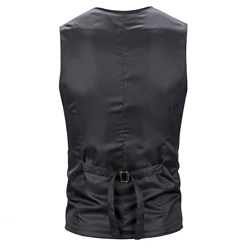 Новое поступление платья без рукавов костюм для Для мужчин Slim Fit Для мужчин s Мужская жилетка, костюм жилет Homme Повседневное без рукавов для официальных мероприятий, Бизнес куртка M78