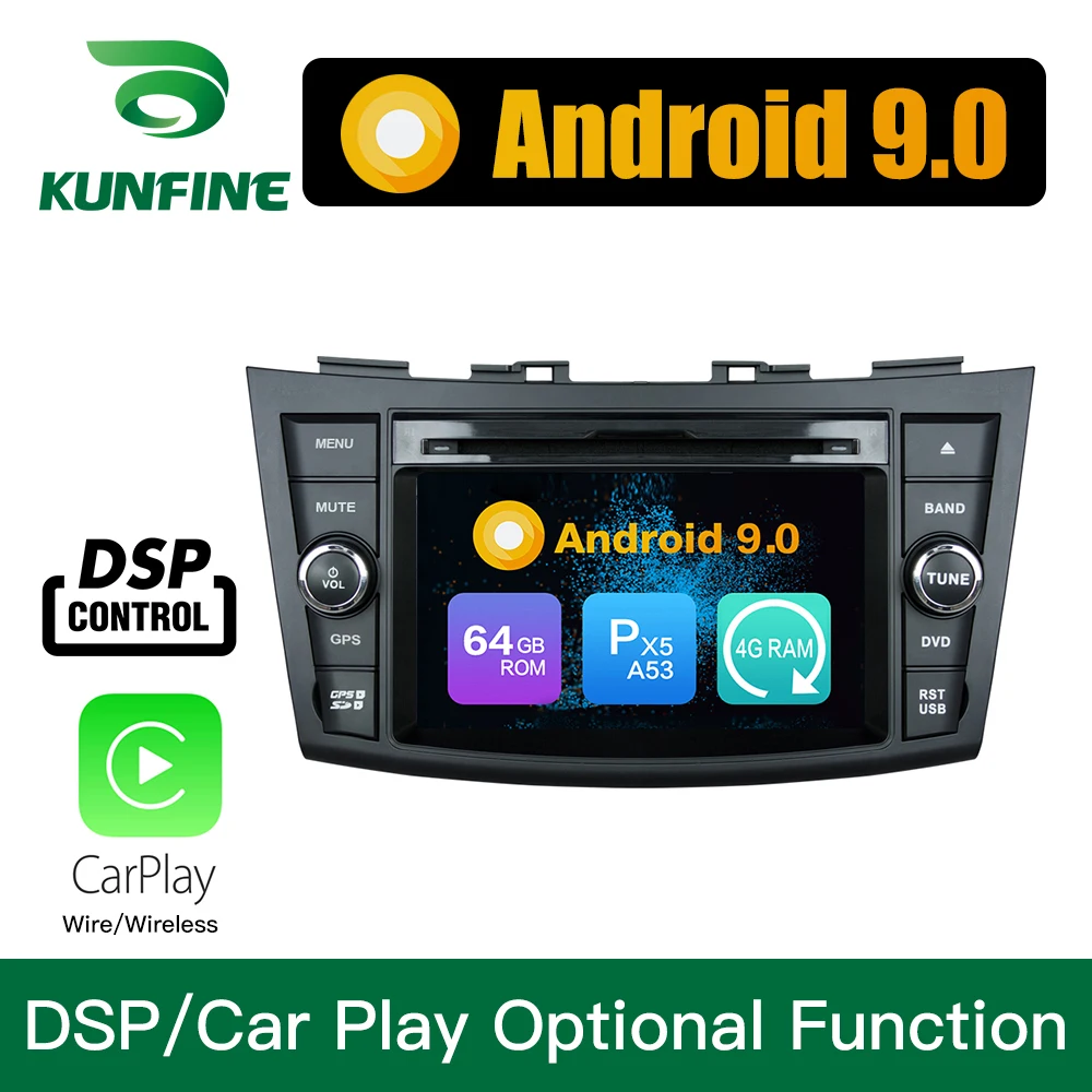 Clearance Android 9.0 Octa Core 4GB RAM 64GB ROM Car DVD GPS Navigation Multimedia Player Car Stereo for Suzuki Swift 2011-2017 Radio 0