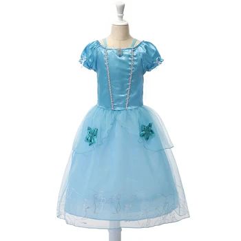 Girl Princess Dress Rapunzel Dress Up Baby Snow White Belle Cinderella Cosplay Costume for Party