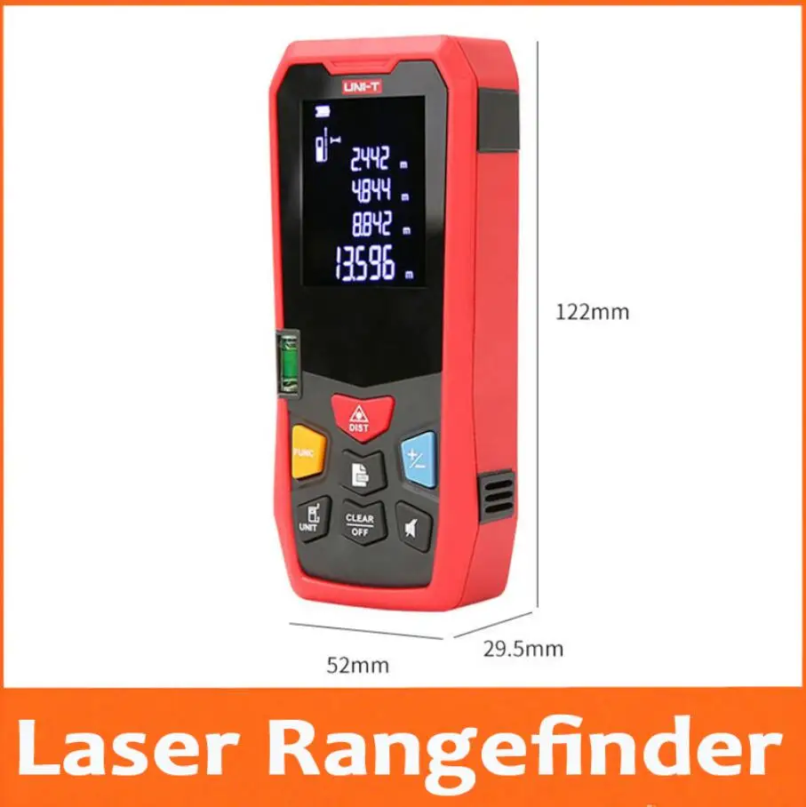 

Handheld Laser Rangefinder Distance Meter 40M 50M 60M 80M 100M 120Medidor Laser Tape Build Measure Device Electronic Ruler