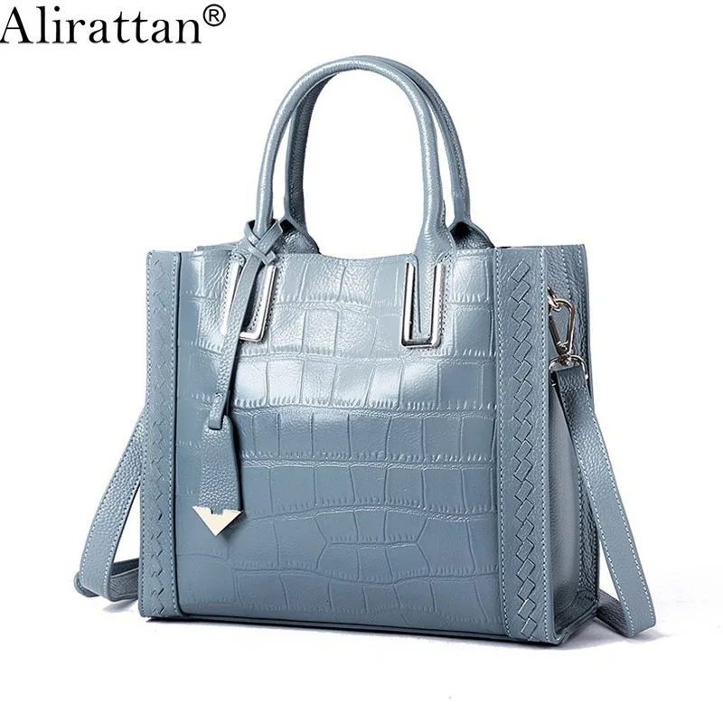 Alirattan, натуральная кожа, сумки, Роскошные, брендовые, дизайнерские, классические, с крокодиловым узором, модные, на плечо, сумка,, H321